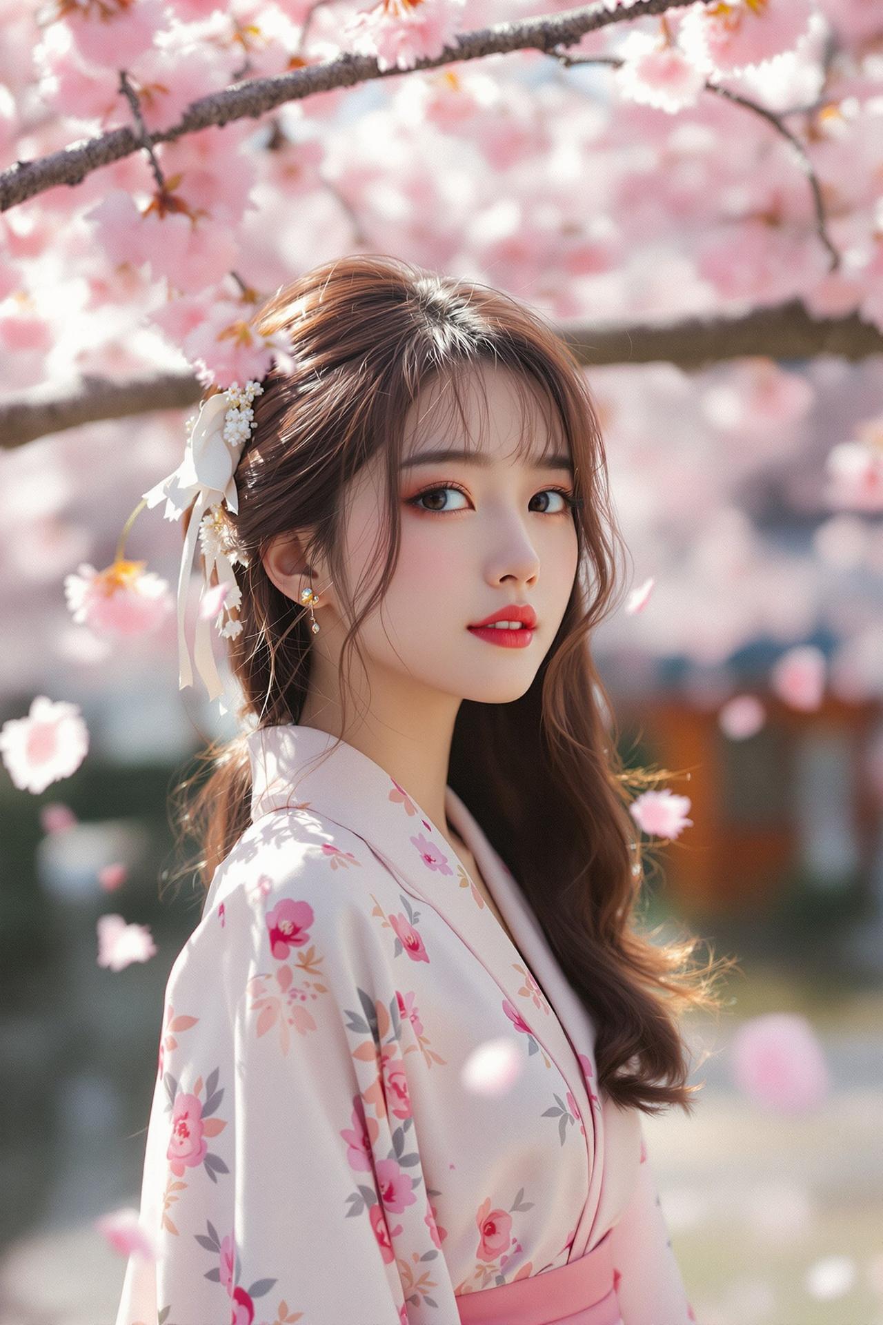 樱花树下的甜美时光